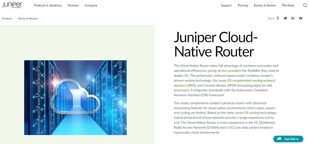 Juniper Cloud-Native Router Screenshot 1