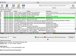 Log window of JunkMatcher.app.