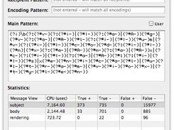 Inspecting a pattern.