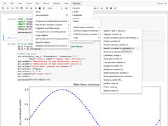 Jupyter notebook snippets menu Screenshot 1
