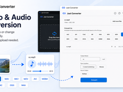 Just Converter video and audio converter for extracting audio and changing media formats on your PC.