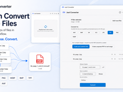 Just Converter batch conversion workflow for processing multiple files locally in one simple tool.