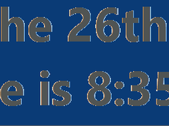 An example of a custom output message