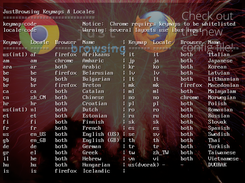 Locales & keymaps supported