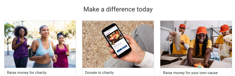 JustGiving Screenshot 1