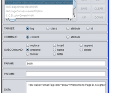 JustTE4J GUI - Loaded data