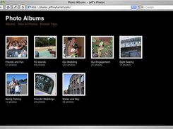 Default view: A list of albums