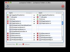 Main window comparing two folders.