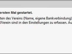 Erster Start