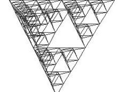 3d fractal created by jvisual3d as wireframe model