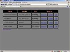 Overview Page where you can wake up your machines