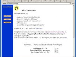 Johnny's Web Browser 1.01 main window