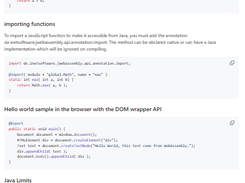 JWebAssembly Screenshot 1