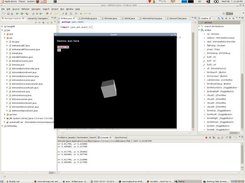 Jmonkey 'cube is rotated with wiimote' in action.
