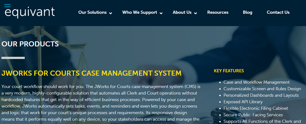 JWorks Case Management Screenshot 1