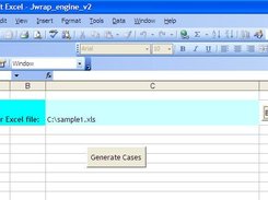Step3:Open engine xls->select file->click on generate cases
