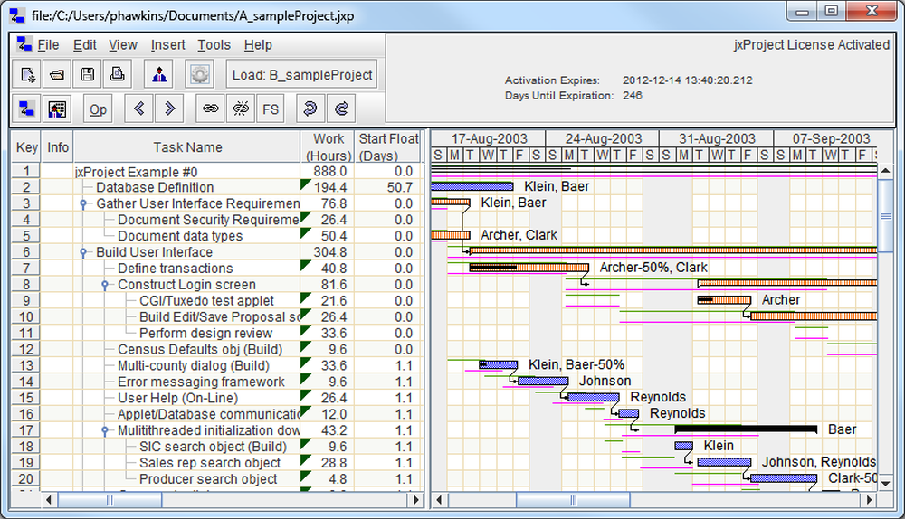 jxProject Screenshot 1