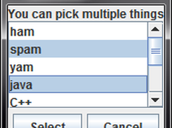 Combo box multi selection