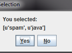 Combo box multi selection confirmation