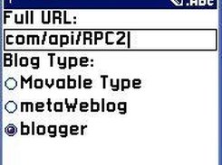 Blog selector on nokia 3650