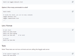 Kaggle CLI Screenshot 1