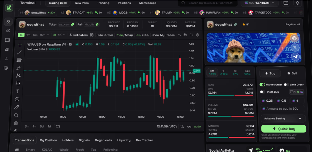Kairos Terminal Screenshot 1