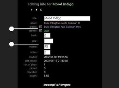 Editing song information