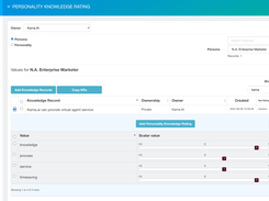 Kama AI Agent Admin Setting Personality Knowledge Records