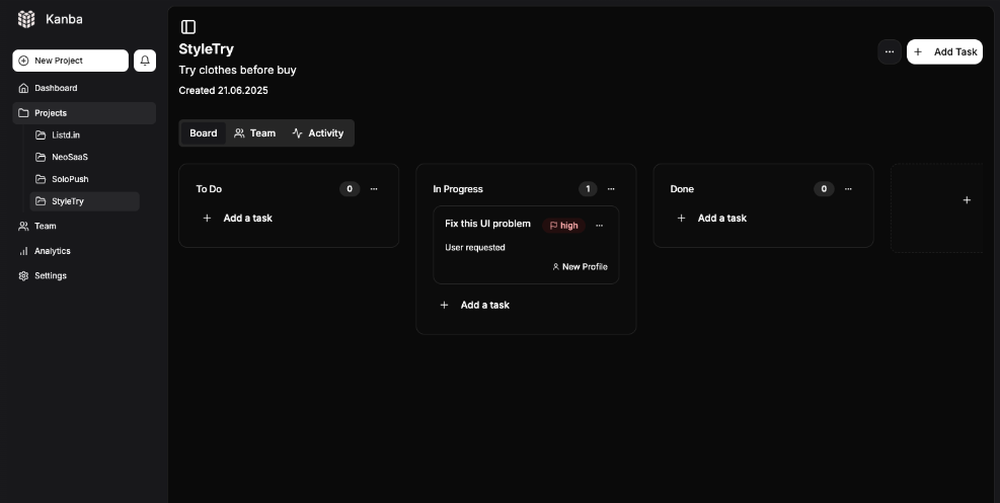 Kanba Screenshot 1