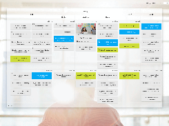 An example Kanban Tool board.