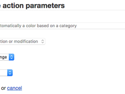 Automated action parameters