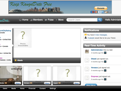 KangaDate Admin Homepage