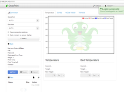 Suporte nativo ao OctoPrint (The responsive web interface for your 3D printer)