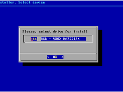 Installer - choosing disk