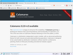 QupZilla browser (showing calamares.io)