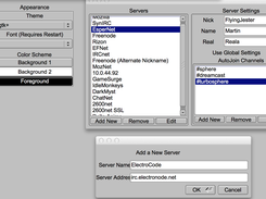 (Release 002) Example of multiple server profile configuration windows