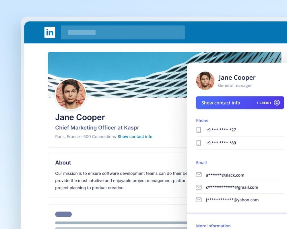 Kaspr LinkedIn extension