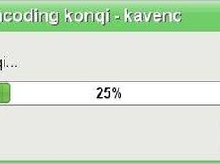 encoding progress dialog