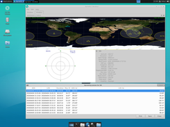 Satellite display with Gpredict