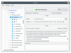 KBackup Screenshot 1