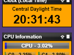 Clock and CPU Widgets