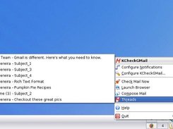 2. KDE3 Version Threads Menu