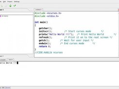 linking to external libraries (ncurses in this example)