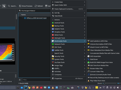 KDE-Service's multimedia tools right click menu