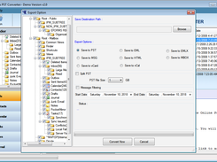 Click on 'Export Option' to convert PST file to multiple file formats.