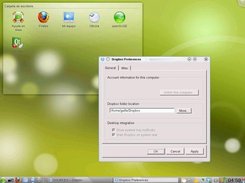 Kdropbox preferences on Opensuse