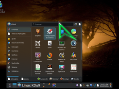 Menu Iniciar do KDu 9