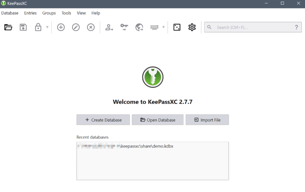 KeePassXC Screenshot 1