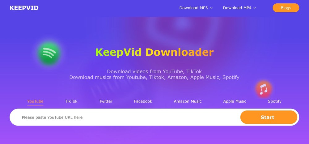 keepvid homepage