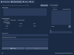 Creator Downloader Tab
